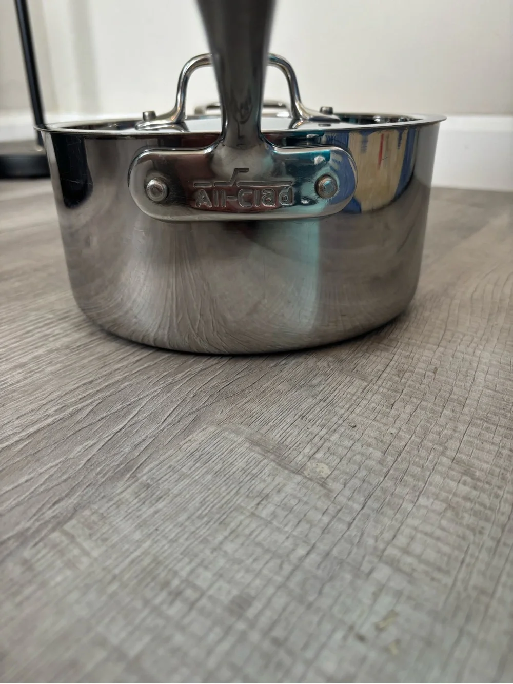 All Clad Stainless Steel Saucepan with Lid